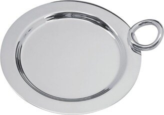 Silver-Plated Vertigo Bottle Coaster (14Cm)