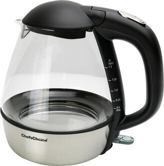 Model 680 Cordless Electric Glass Kettle, 50oz Capacity, in Stainless Steel/Matte Black (6800001)