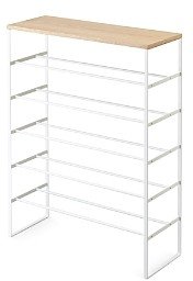 Tower 6-Tier Wood Top Shoe Rack