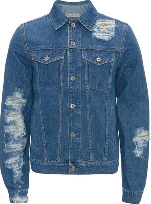 Distressed Denim Jacket-BD