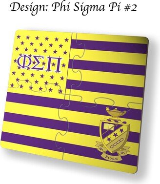 Phi Sigma Pi Beverage Jigsaw Puzzle Coasters Square | Set Of 4