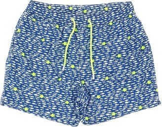 All-Over Patterned Drawstring Swim Shorts-AH