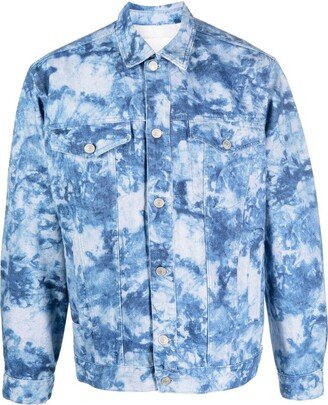 MARANT Camouflage-Print Denim Jacket