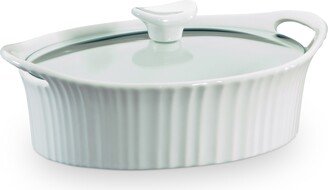 CorningwareÂ French White 1.5-Qt. Oval Casserole with Glass Lid