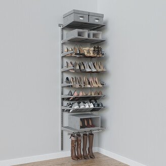 Elfa Classic 2' Shoe Wall Platinum