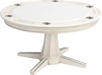 Coleman Transitional Round Wood 3 in 1 Table 54 in. for Dining