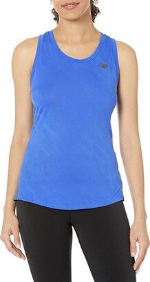 Q Speed Jacquard Tank (Marine Blue) Women's Clothing