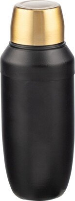 Metropolis Ice Shaker, 24 oz - Black, Gold Tone