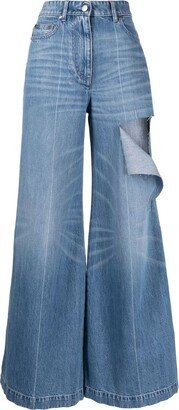 Ripped Wide-Leg Jeans-AE