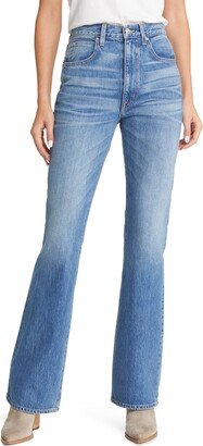 High Waist Slim Bootcut Jeans-AA