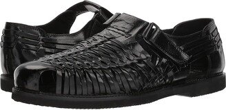 Bamboo2 Huarache (Black Leather) Men's Slip-on Dress Shoes