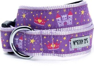 The Worthy Dog Princess Collar - Purple - S