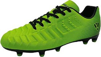 Vizari Kids Laguna Firm Ground Outdoor Soccer Shoes - Lime Green/Black, Size