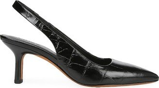 Patrice 65MM Leather Slingback Pumps