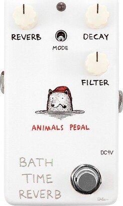 Animals Pedal Bath Time Reverb V2 Effects Pedal White