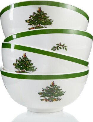 Christmas Tree Melamine Bowl, Set of 4