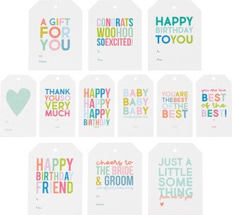 Joy Creative Shop 3x4 Bag Of Tags - All Occasion Multi Set of 24