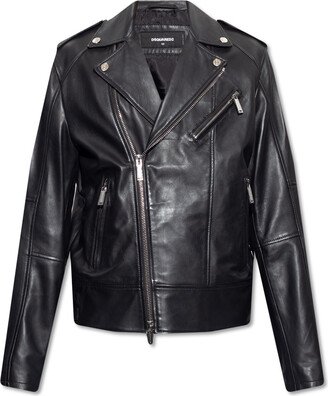 Leather Jacket - Black-AH