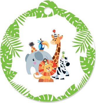 Big Dot of Happiness Jungle Party Animals - Safari Zoo Animal Birthday Party or Baby Shower Favor Gift Tags (Set of 20)