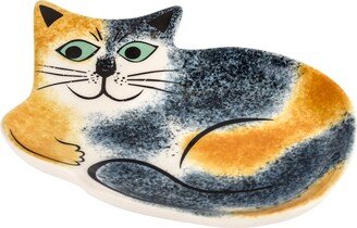 Hannah Turner Tortoiseshell Cat Trinket Dish