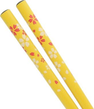 Yellow Cherry Blossom Chopsticks 50 Pack