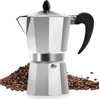 Classic Stovetop Espresso Maker & Quick Cleanup Pot (5-Cups)