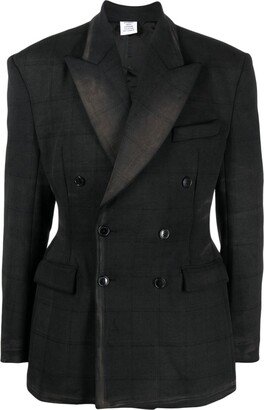 Molton hourglass double-breasted blazer