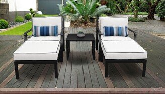 Madison Ave. 5 Piece Outdoor Aluminum Patio Furniture Set