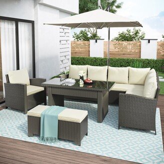 No 6 Piece Outdoor Conversation Set