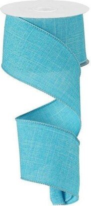 Blue Royal Burlap Wired Ribbon, 2.5