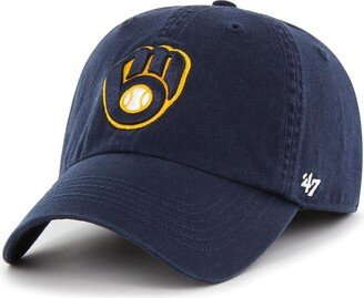 Men's Navy Milwaukee Brewers Franchise Logo Fitted Hat