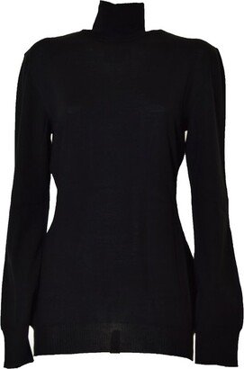 Turtleneck Knitted Jumper-BW