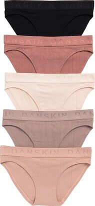 5-Pack Jacquard Rib Bikinis