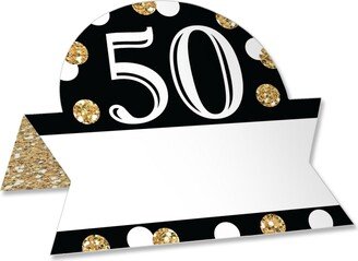 Big Dot Of Happiness Adult 50th Birthday Party - Table Setting Name Place Cards - 24 Ct