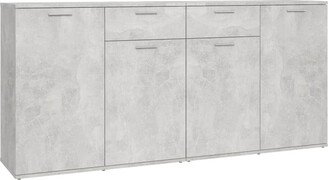 Sideboard Concrete Gray 63x14.2x29.5 Chipboard