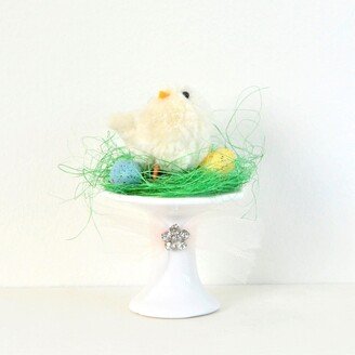 Handmade Vintage Style Easter Spring Chick Display Eggs & Decor