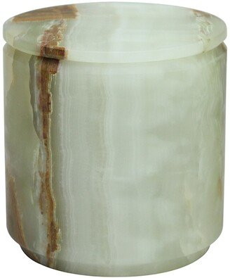 Marble Crafter Eris Collection Light Green Onyx Canister