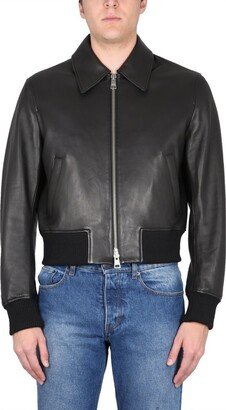 Zipped Leather Jacket-AD