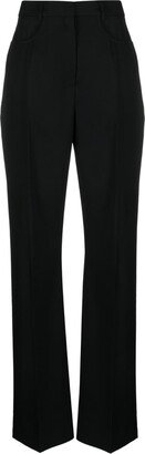 Sauge high-waisted trousers