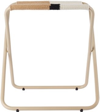 White & Tan Desert Stool