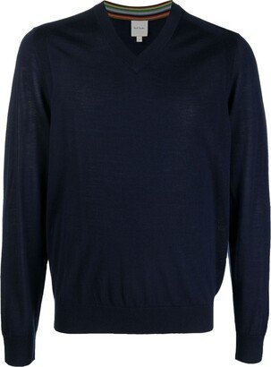 V-neck merino wool jumper-AD