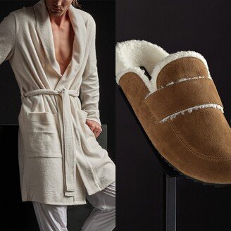Men's Robe and Loafer Gift Set