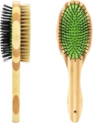 Jojo Modern Pets Dual Sided Dog Bamboo Grooming Brush