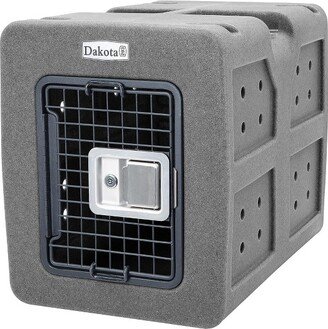 Dakota 283 G3 Small Ventilated Framed Pet Kennel w/Ultra-Secure Lock, Easy-Grip Handle & Keyed Paddle Latching Door for Small-Breed Dogs, Dark Granite