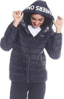 Member Only Solid Packable Overized Jacket for Women - Black - 2X-Large