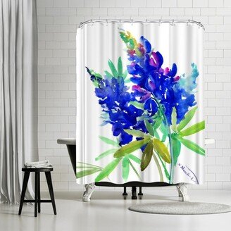 71 x 74 Shower Curtain, Texas Bluebonnet Flowers by Suren Nersisyan