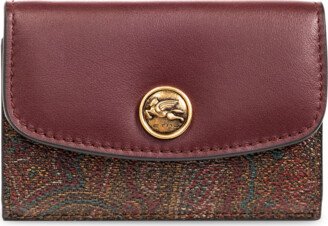 Patterned Wallet - Burgundy