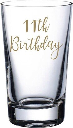 11Th Birthday - Vinyl Sticker Decal Transfer Label For Glasses, Mugs, Gift Bags. Happy Birthday, Celebrate, Party. Children Age