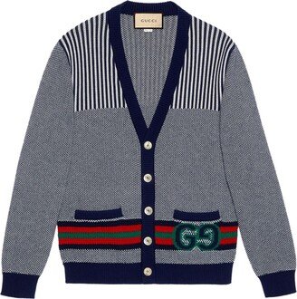 Interlock G-logo V-neck cardigan