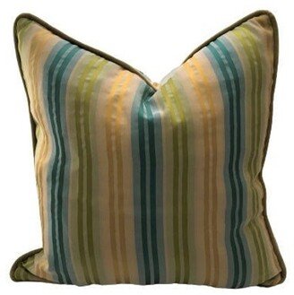 Offer 60% Discount, Pure Silk Pillow Cover in Stripes